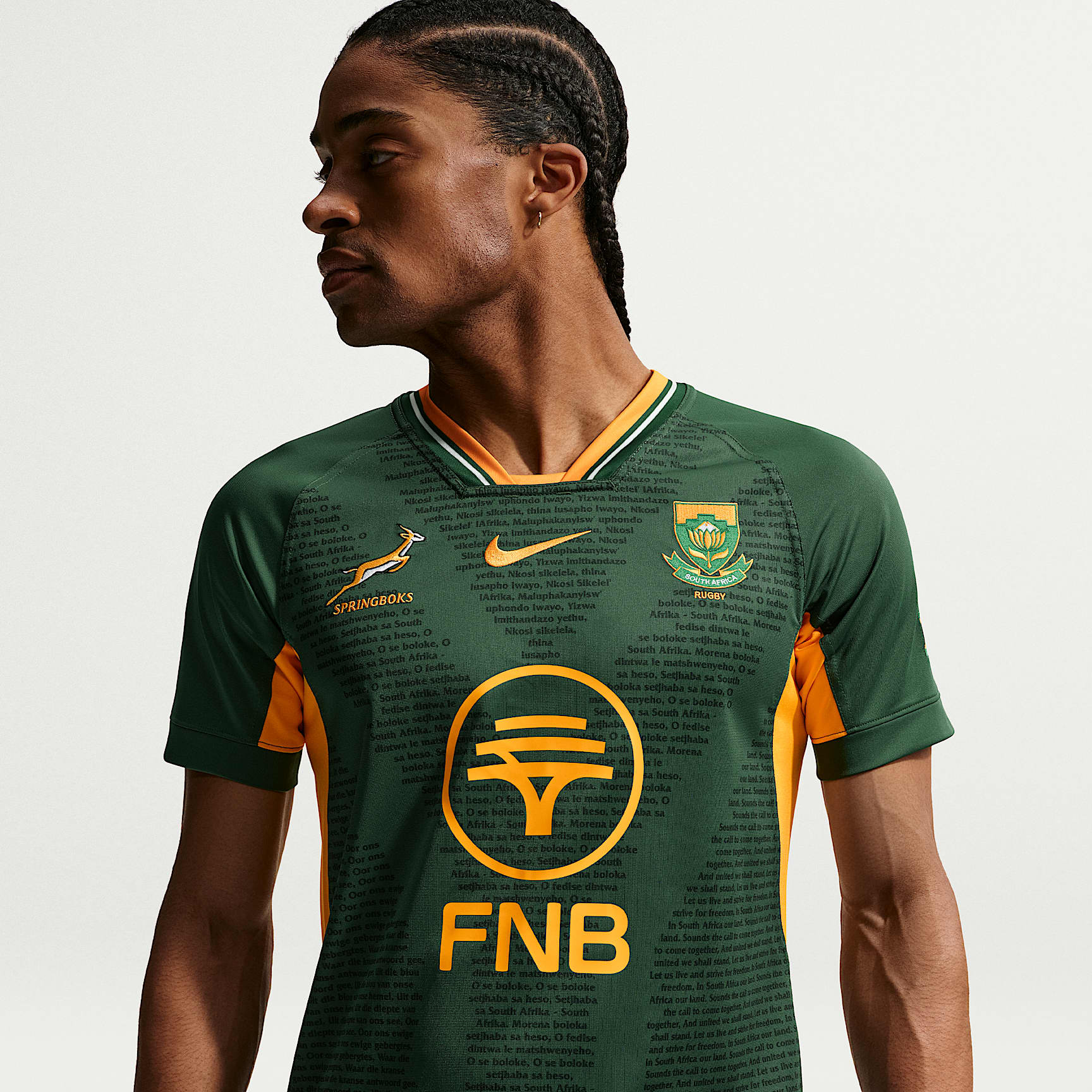 Springboks RGR Replica Home Men's Nike Rugby Shirt – Gorge Green/University Gold/University Gold