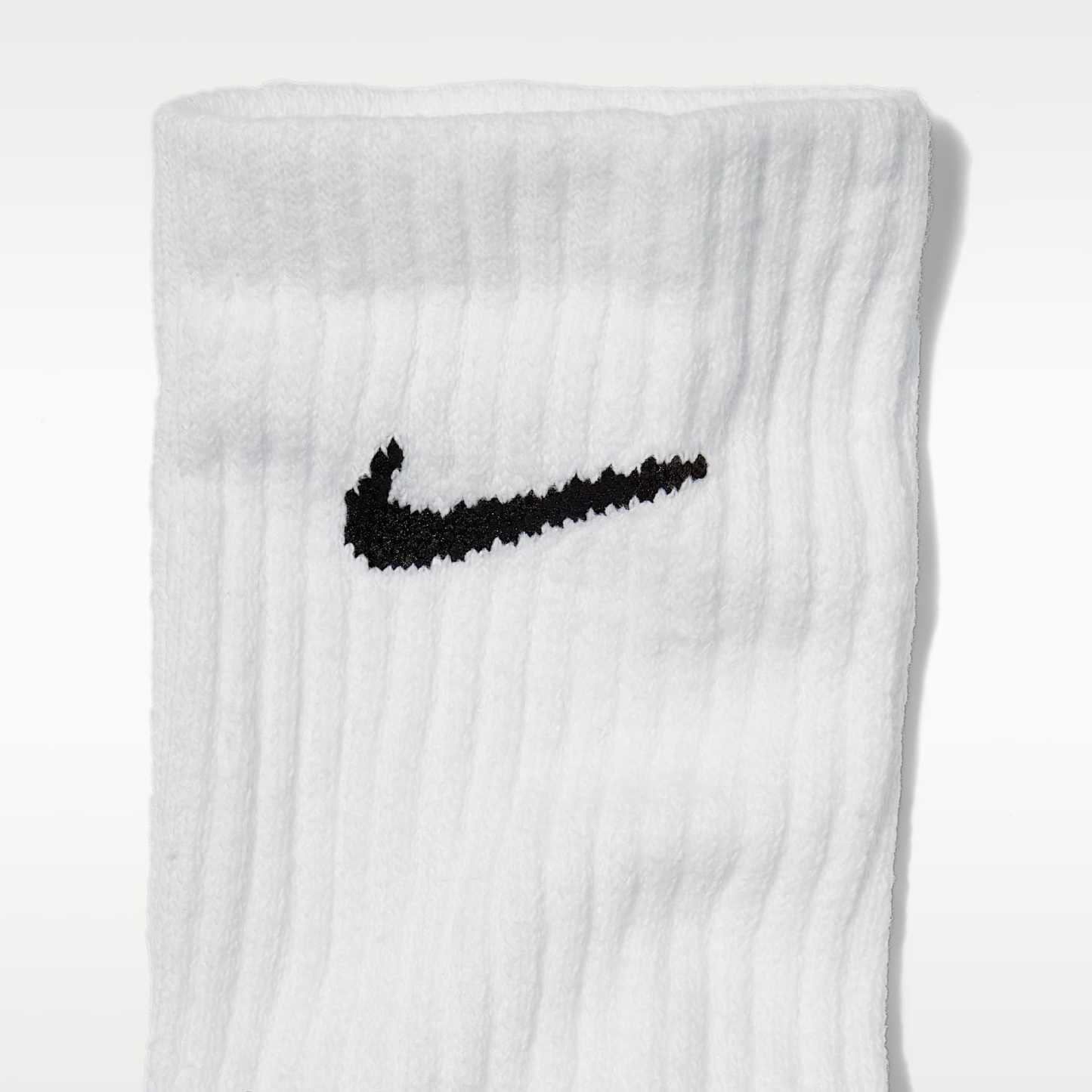 Nike Everyday Cushioned Training Crew Socks (6 Pairs) – White/Black