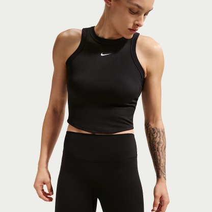 Nike One Women's High-Waisted 20.5cm (approx.) Biker Shorts – Black/White