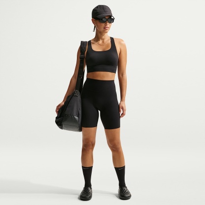 Nike Zenvy Women's High-Waisted 20.5cm (approx.) Biker Shorts – Black/Cool Grey