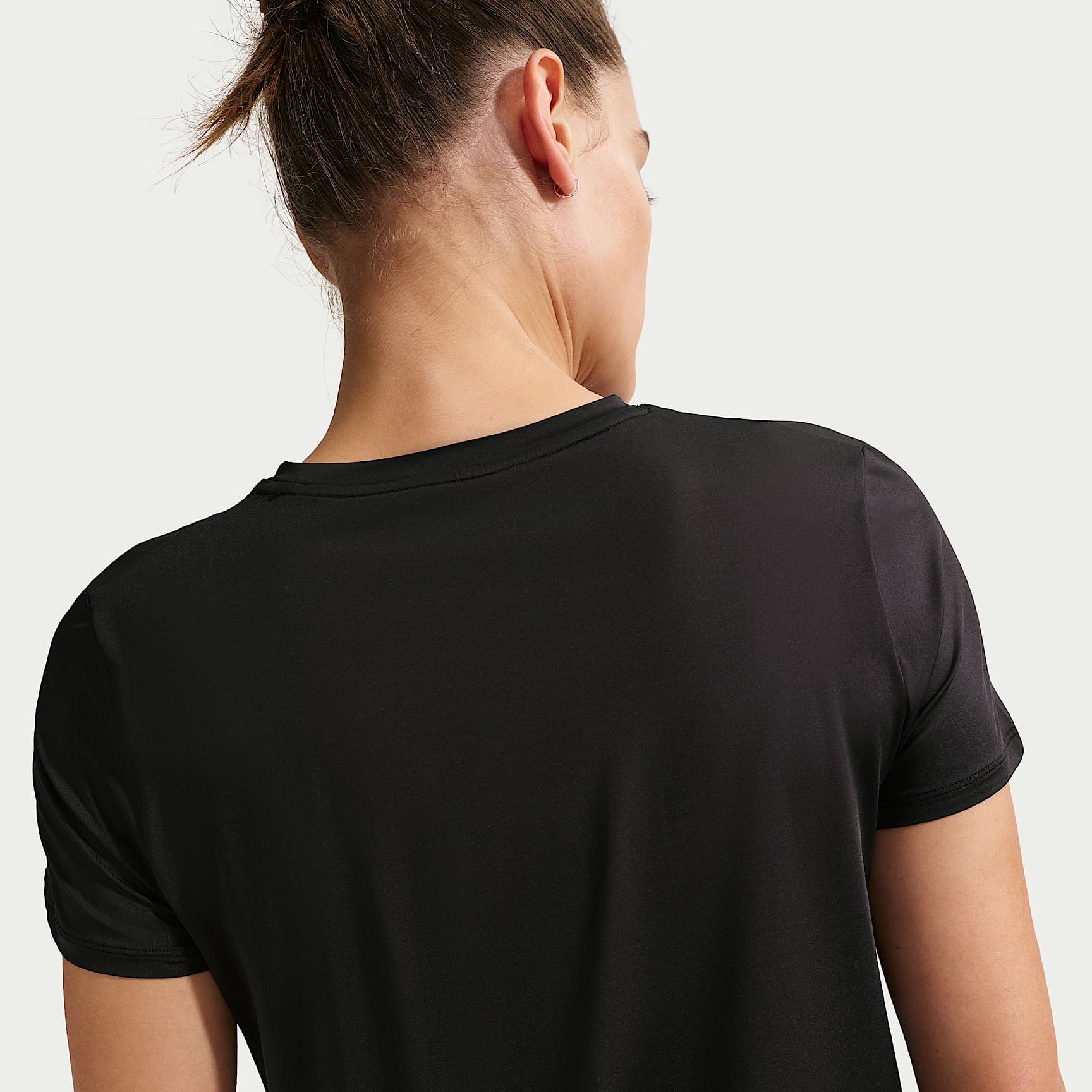 Nike One Classic Women's Dri-FIT Short-Sleeve Top – Black/White
