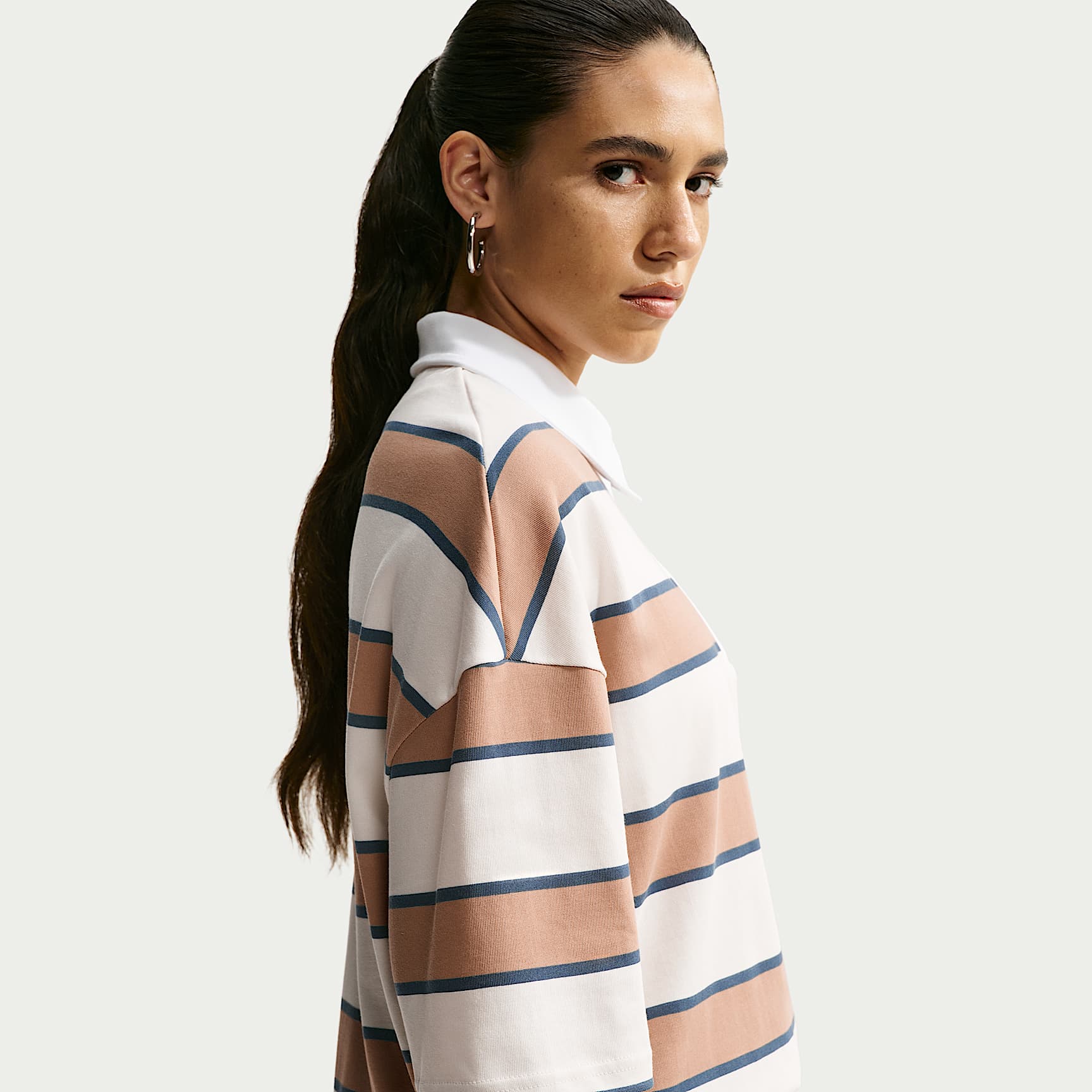 Nike Sportswear Women's Polo – Pale Ivory/Hemp/Thunder Blue