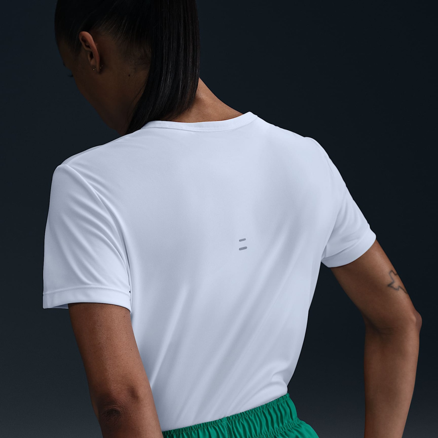 Nike Tempo Women's Dri-FIT Short-Sleeve Running Top – White