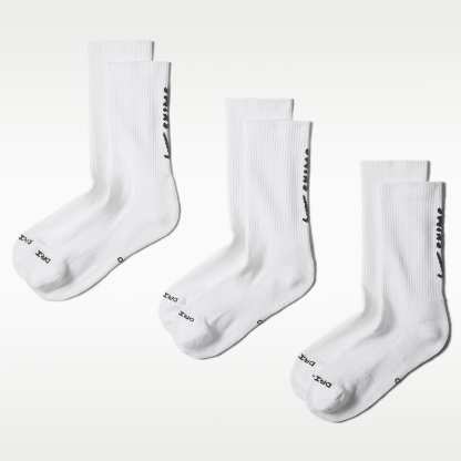 NikeSKIMS Dri-FIT Women's Dri-FIT Crew Socks (3 Pairs) – Multi-Colour/NSKM Snow/NSKM Obsidian
