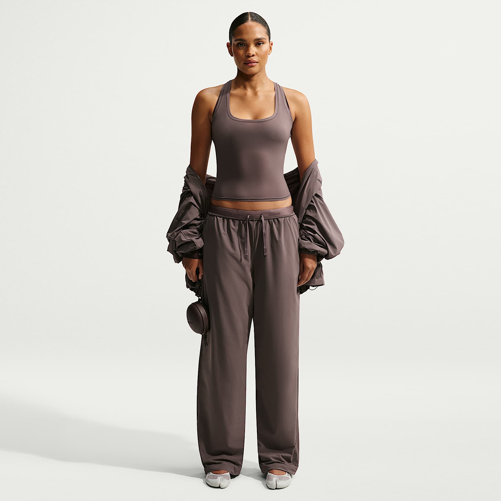 NikeSKIMS Stretch Nylon Women's Oversized Trousers – NSKM Resin