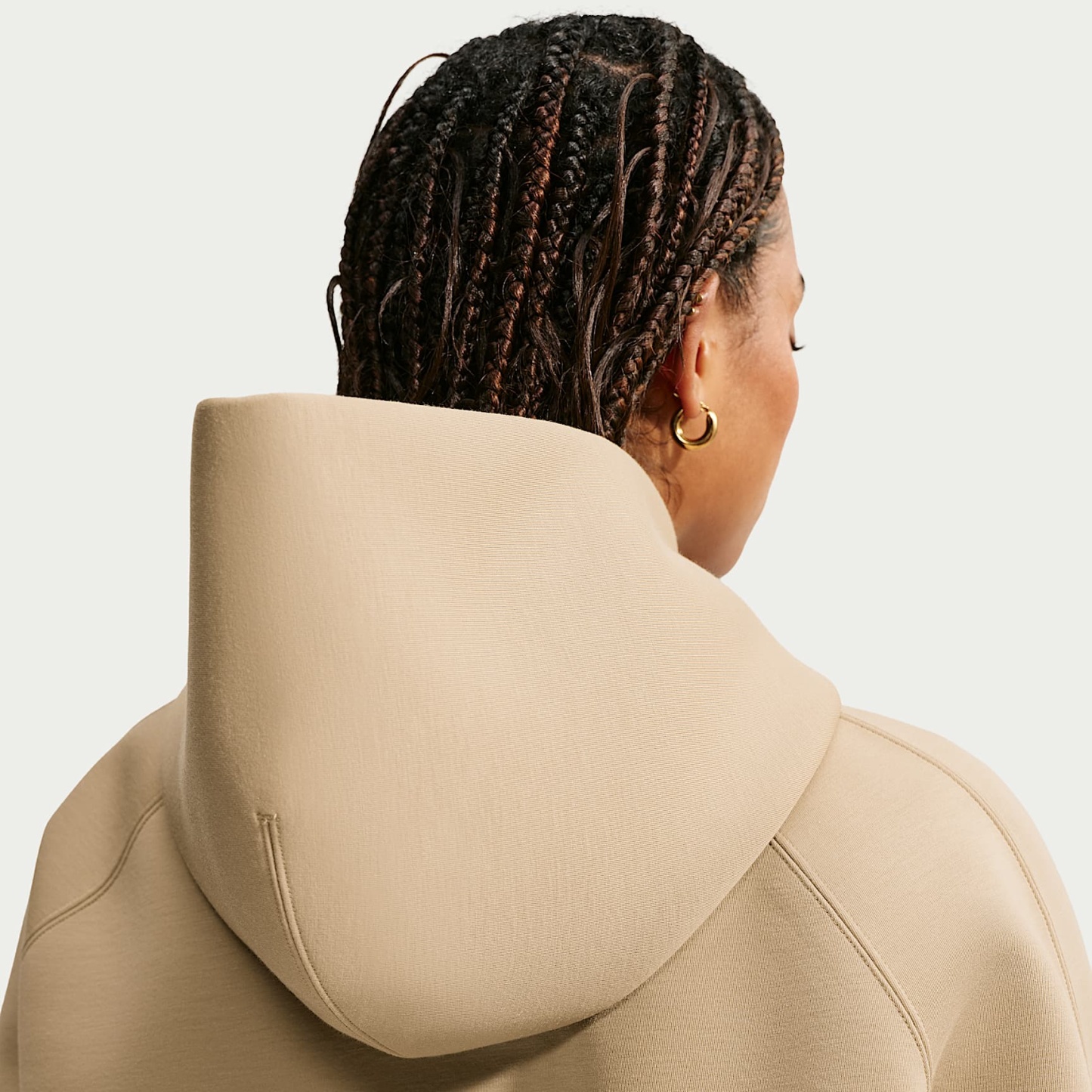 Nike Article Fleece Women's Oversized Hoodie – Parachute Beige/Parachute Beige