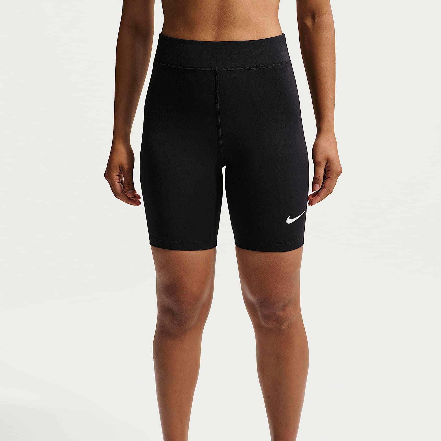 Nike Sportswear Classic Women's High-Waisted 20.5cm (approx.) Biker Shorts – Black/Sail