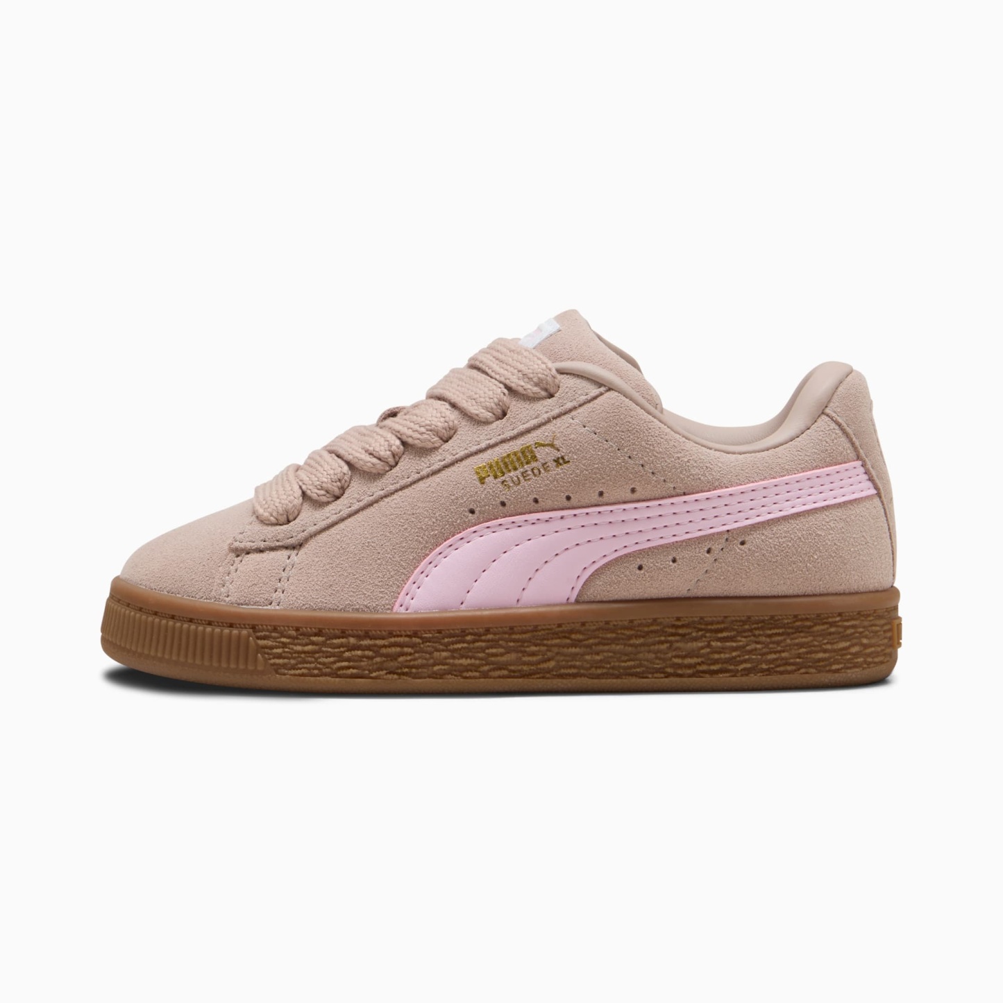 Suede XL Kids' Sneakers – Rose Latte-Pearl Pink