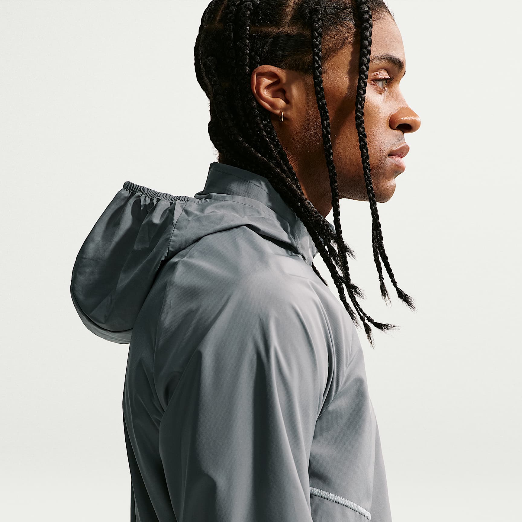 Nike Miler Men's Repel UV Protection Running Jacket – Smoke Grey/Smoke Grey