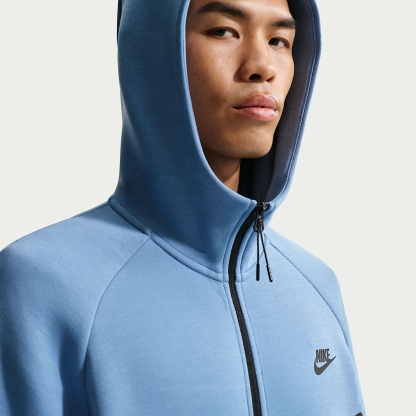 Nike Tech Men's Fleece Windrunner Full-Zip Jacket – Work Blue/Cool Grey/Black