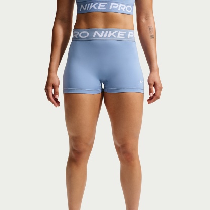 Nike Pro Women's Mid-Rise 7.5cm (approx.) Biker Shorts – Work Blue/White