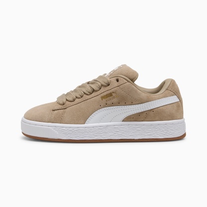 Suede XL Youth Sneakers – Ice Coffee-PUMA White