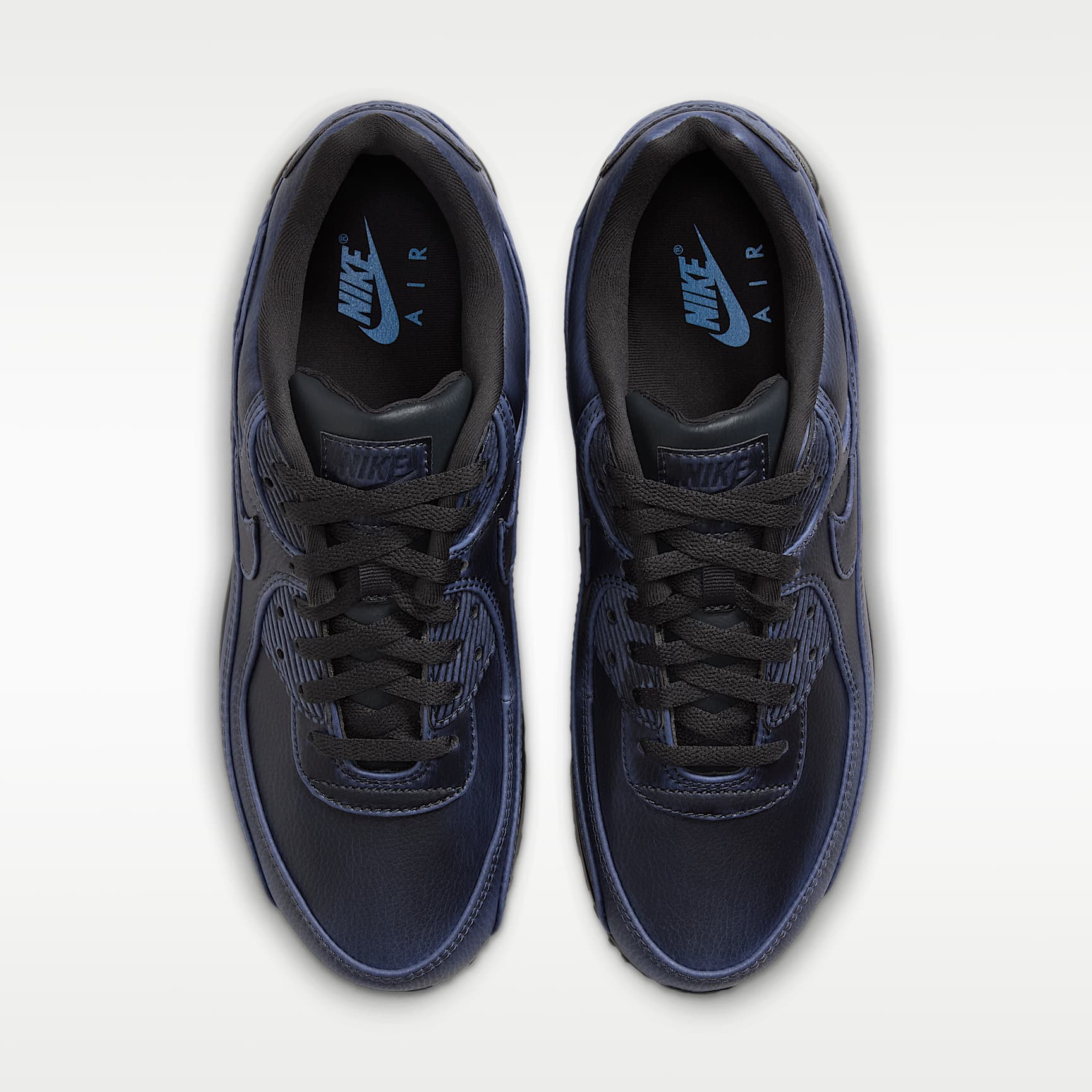 Nike Air Max 90 Premium Men's Shoes – Dark Smoke Grey/University Blue/Dark Smoke Grey