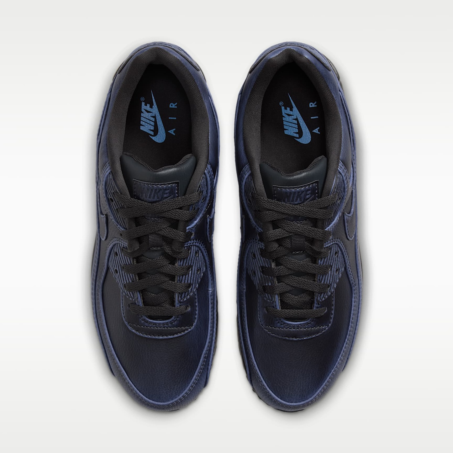 Nike Air Max 90 Premium Men's Shoes – Dark Smoke Grey/University Blue/Dark Smoke Grey