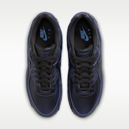 Nike Air Max 90 Premium Men's Shoes – Dark Smoke Grey/University Blue/Dark Smoke Grey