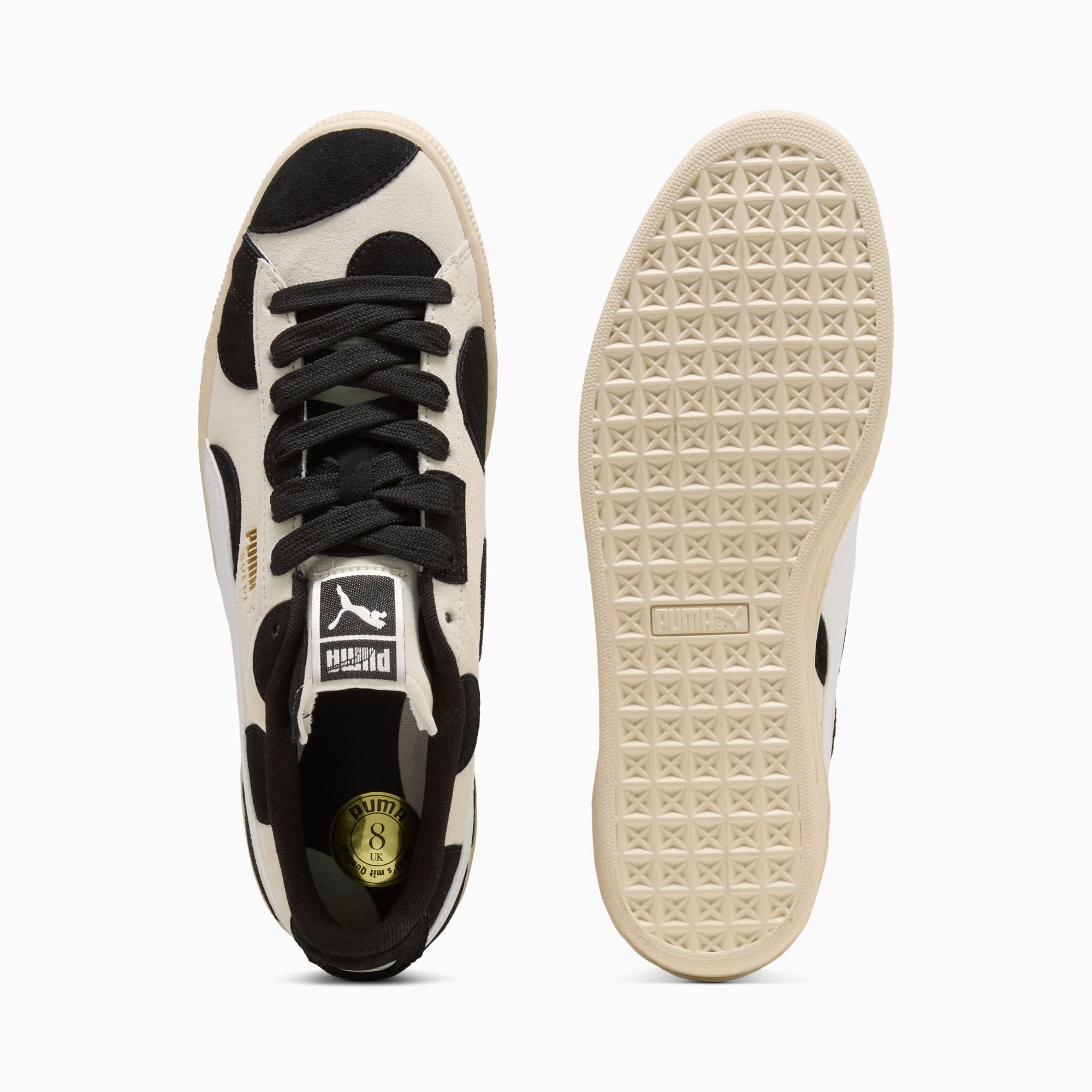 Suede Printed Sneakers Unisex – Alpine Snow-PUMA Black