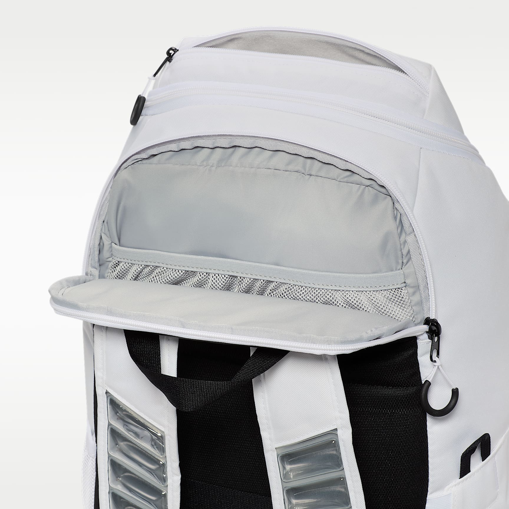 Nike Varsity Elite Backpack (32L) – White/Black/Metallic Gold