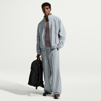 Nike Men's N.A.C. Dri-FIT Oversized Full-Zip Woven Jacket – Light Smoke Grey/Light Smoke Grey