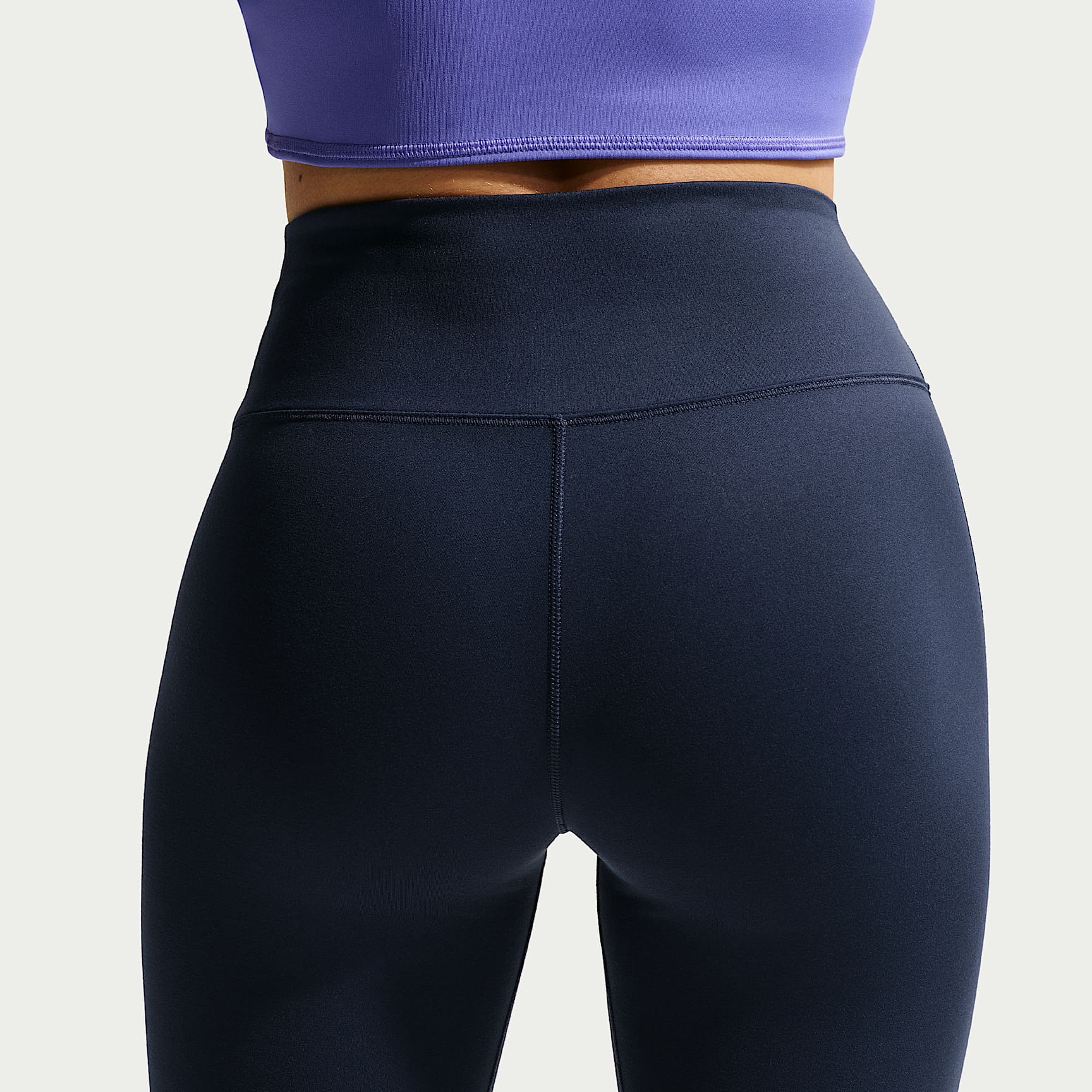 Nike One Women's High-Waisted 20.5cm (approx.) Biker Shorts – Midnight Navy/White