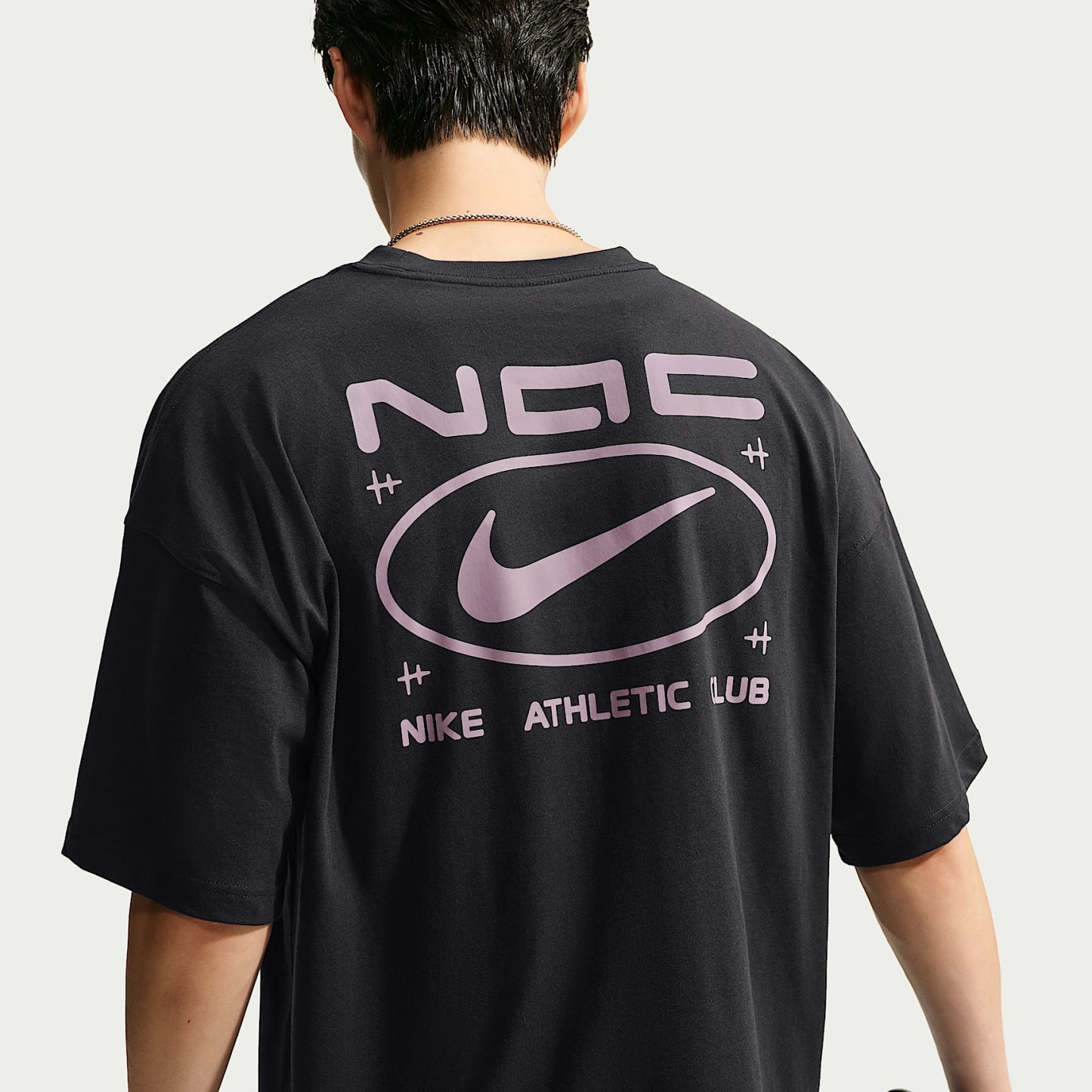 Nike N.A.C. Men's Oversized T-Shirt – Black/Purple Smoke