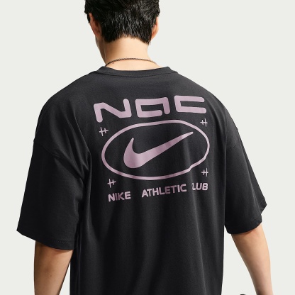 Nike N.A.C. Men's Oversized T-Shirt – Black/Purple Smoke
