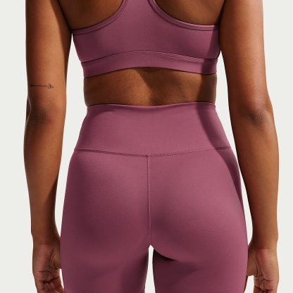Nike One Women's High-Waisted 12.5cm (approx.) Biker Shorts – Pink Smoke/White
