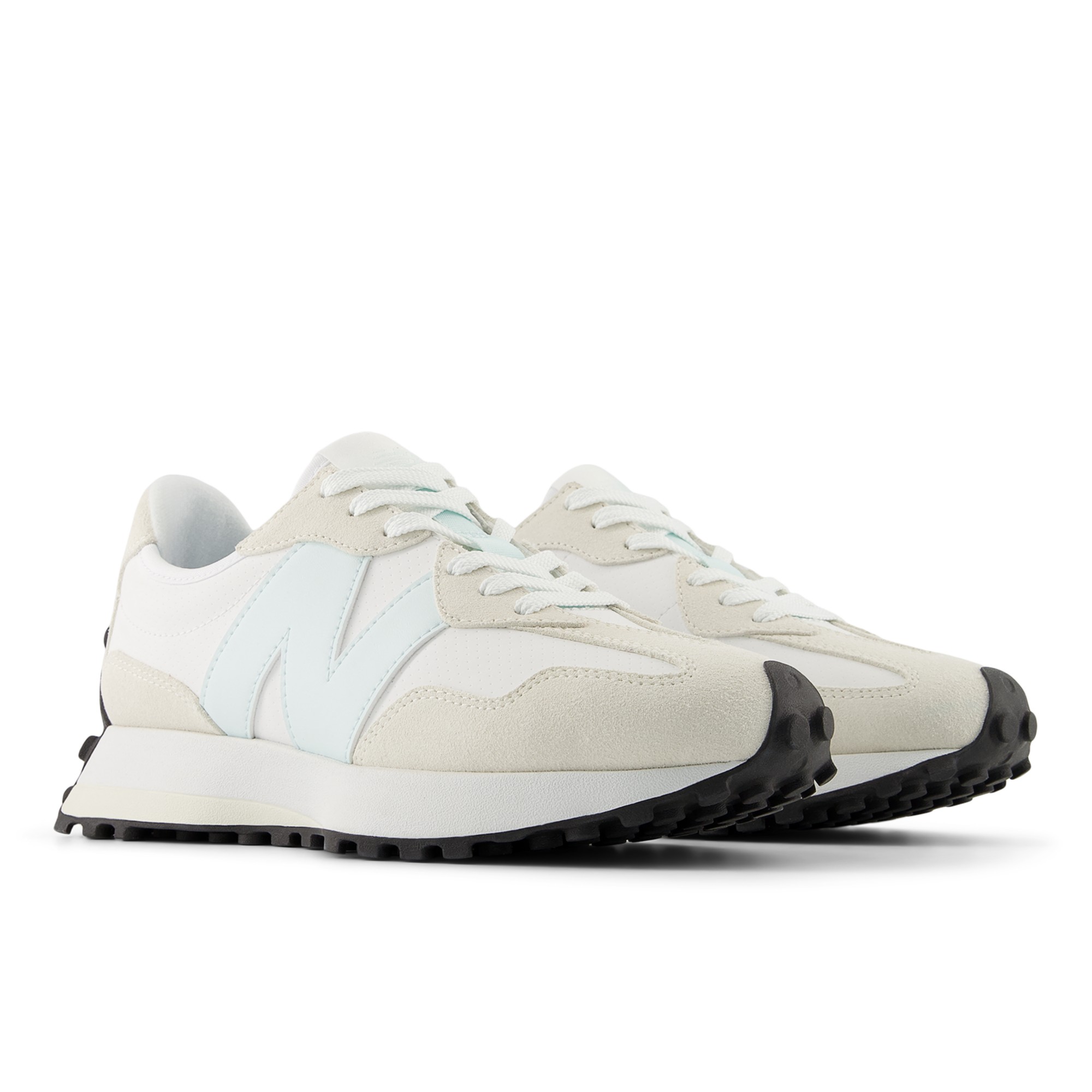 327 – WHITE with GLINT BLUE