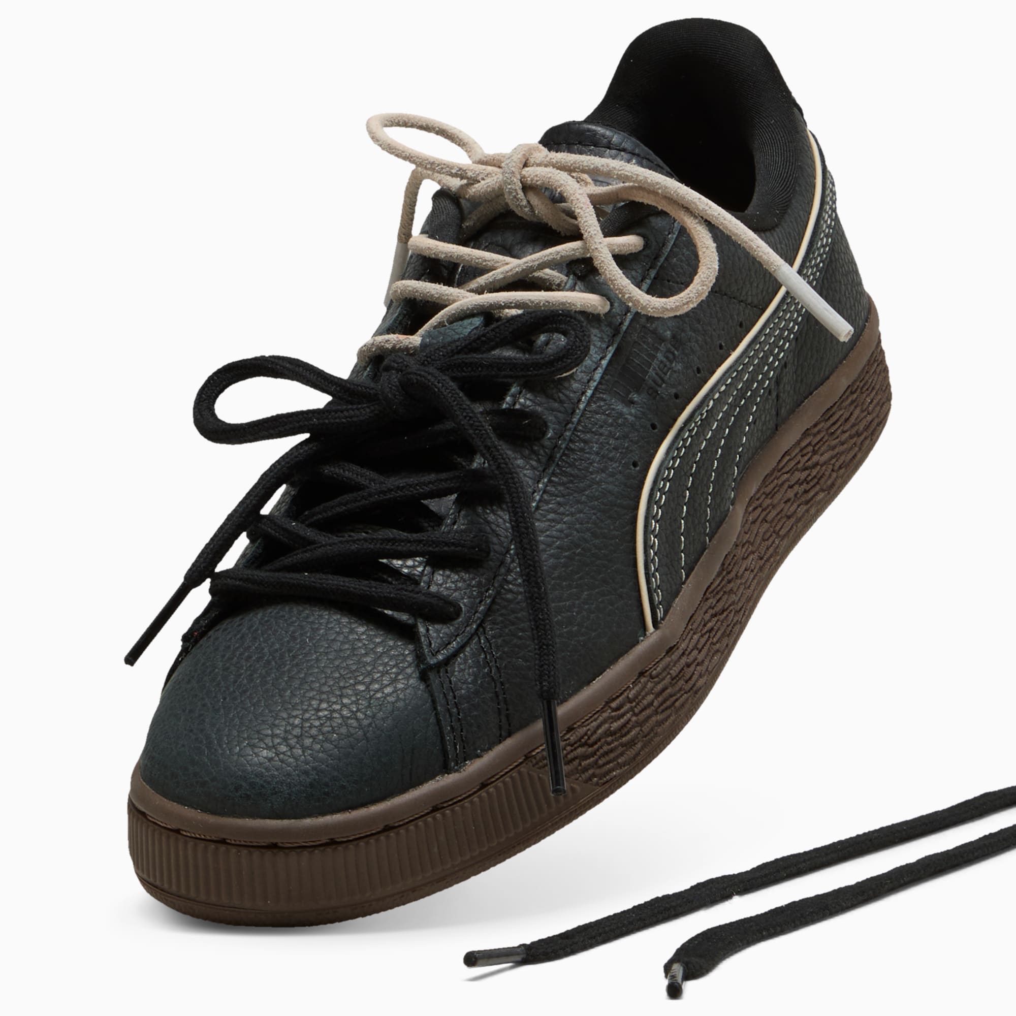 Suede Bloom Dress-Up Sneakers Women – PUMA Black-Chocolate