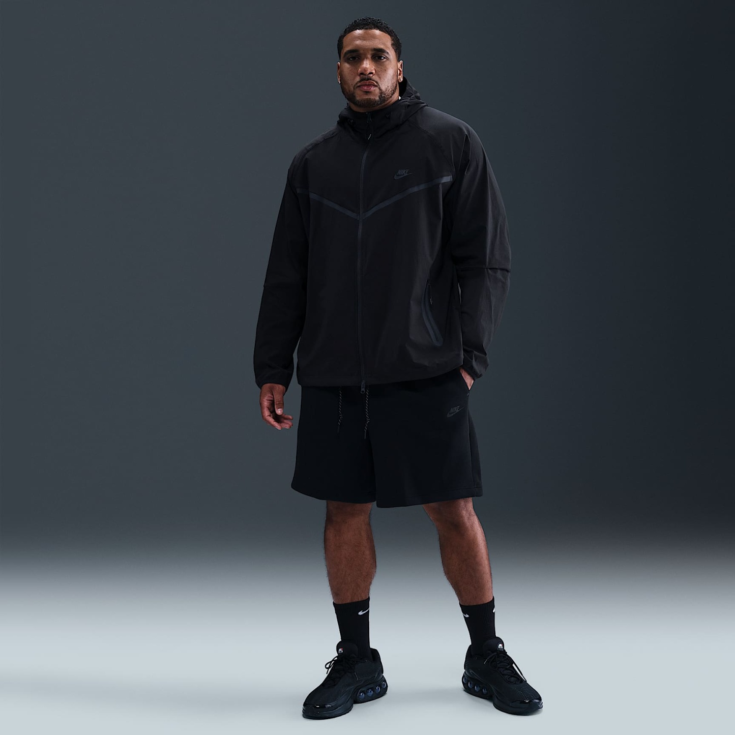 Nike Tech Men's Fleece Shorts – Black/Black