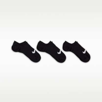 Nike Everyday Plus Lightweight Women's Training Footie Socks (3 Pairs) – Black/White