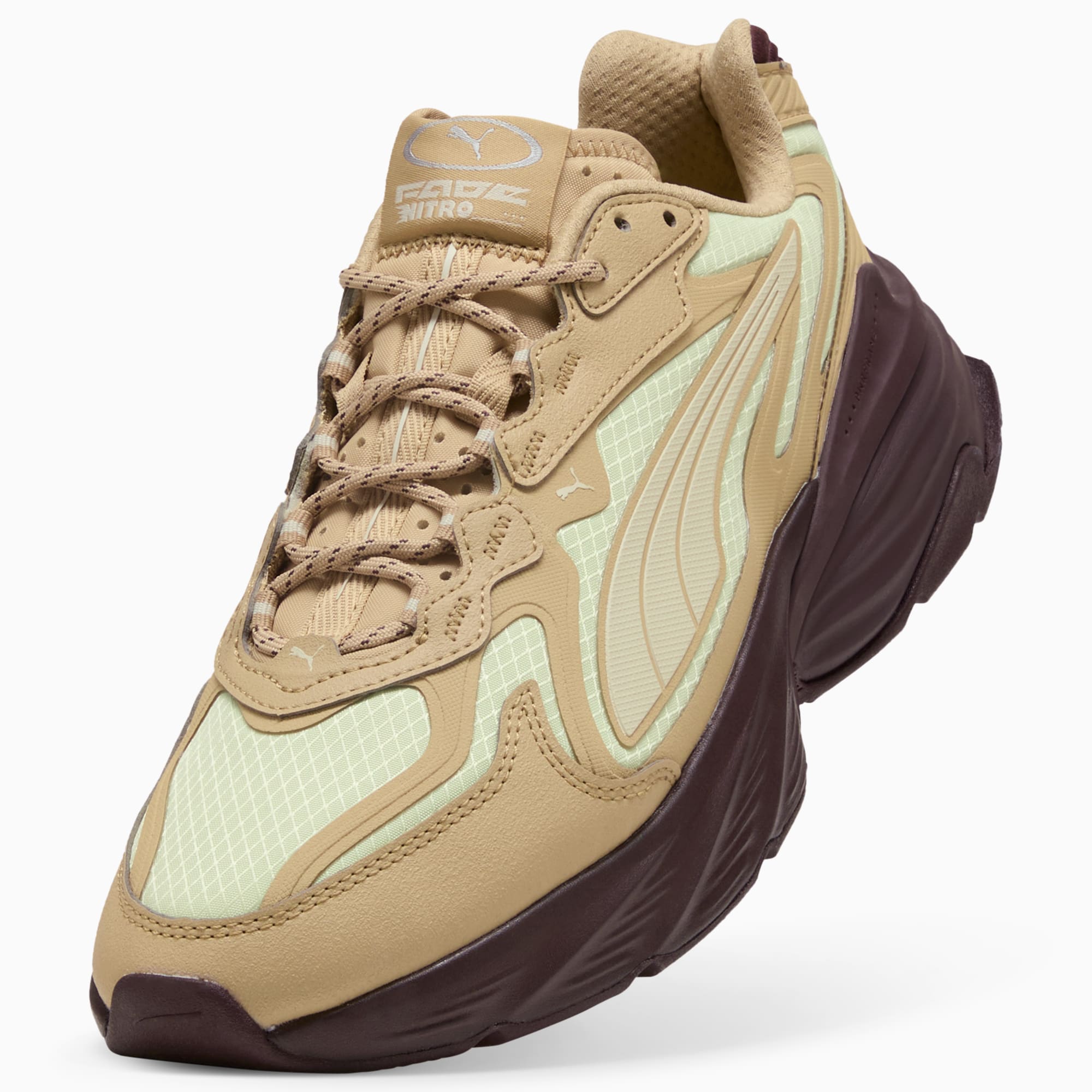 PUMA Fade Ripstop Sneakers Unisex – Sand Dune-Apple Spritz-Chocolate Brown