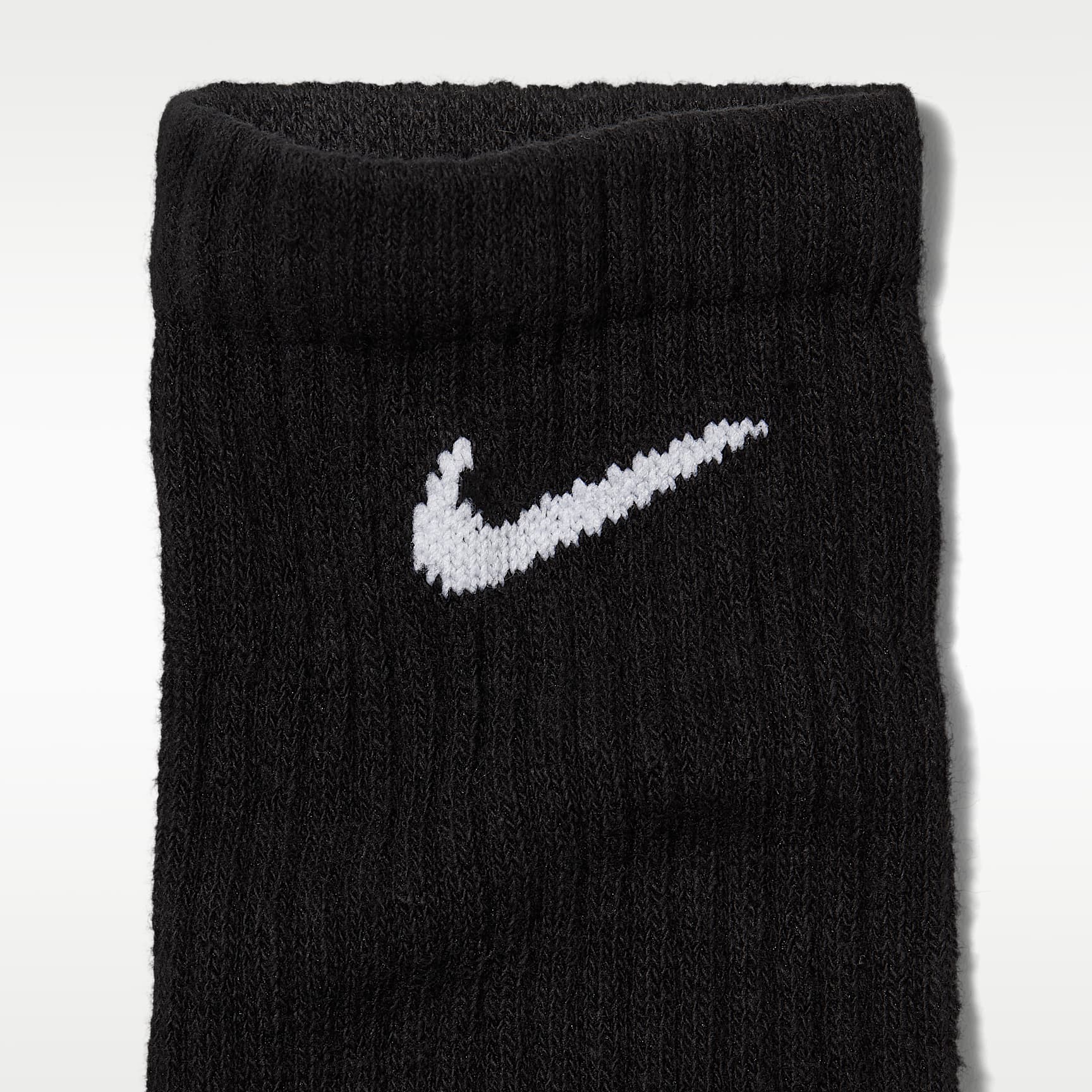 Nike Everyday Cushioned Training Crew Socks (6 Pairs) – Black/White