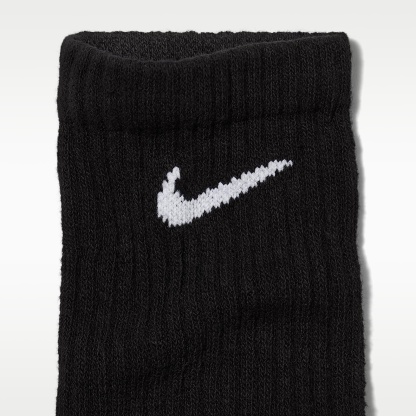 Nike Everyday Cushioned Training Crew Socks (6 Pairs) – Black/White