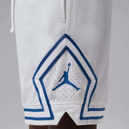 Jordan Sport Men's Dri-FIT 18cm (approx.) Mesh Diamond Shorts – White/True Blue/True Blue