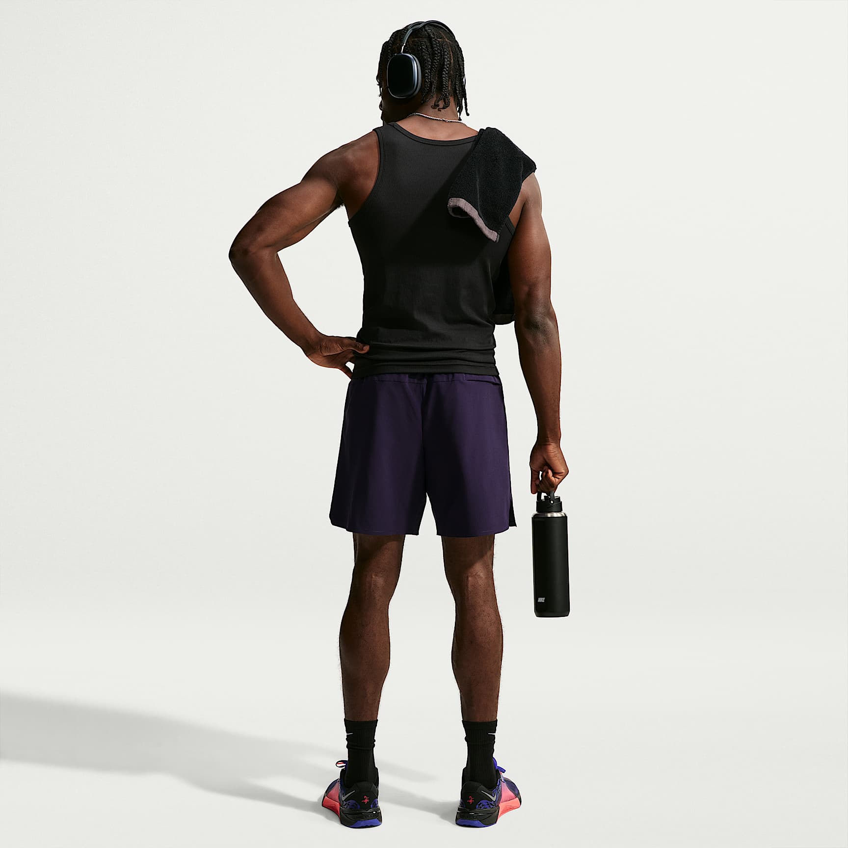 Nike Unlimited Men's Dri-FIT 18cm (approx.) Unlined Versatile Shorts – Purple Dynasty/Black/Purple Dynasty