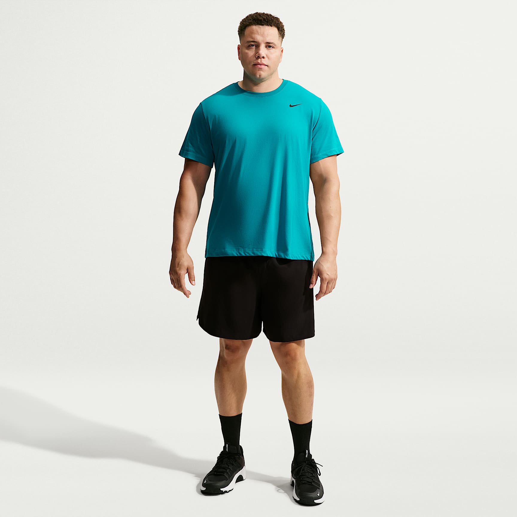 Nike Dri-FIT Men's Fitness T-Shirt – Energy/Black