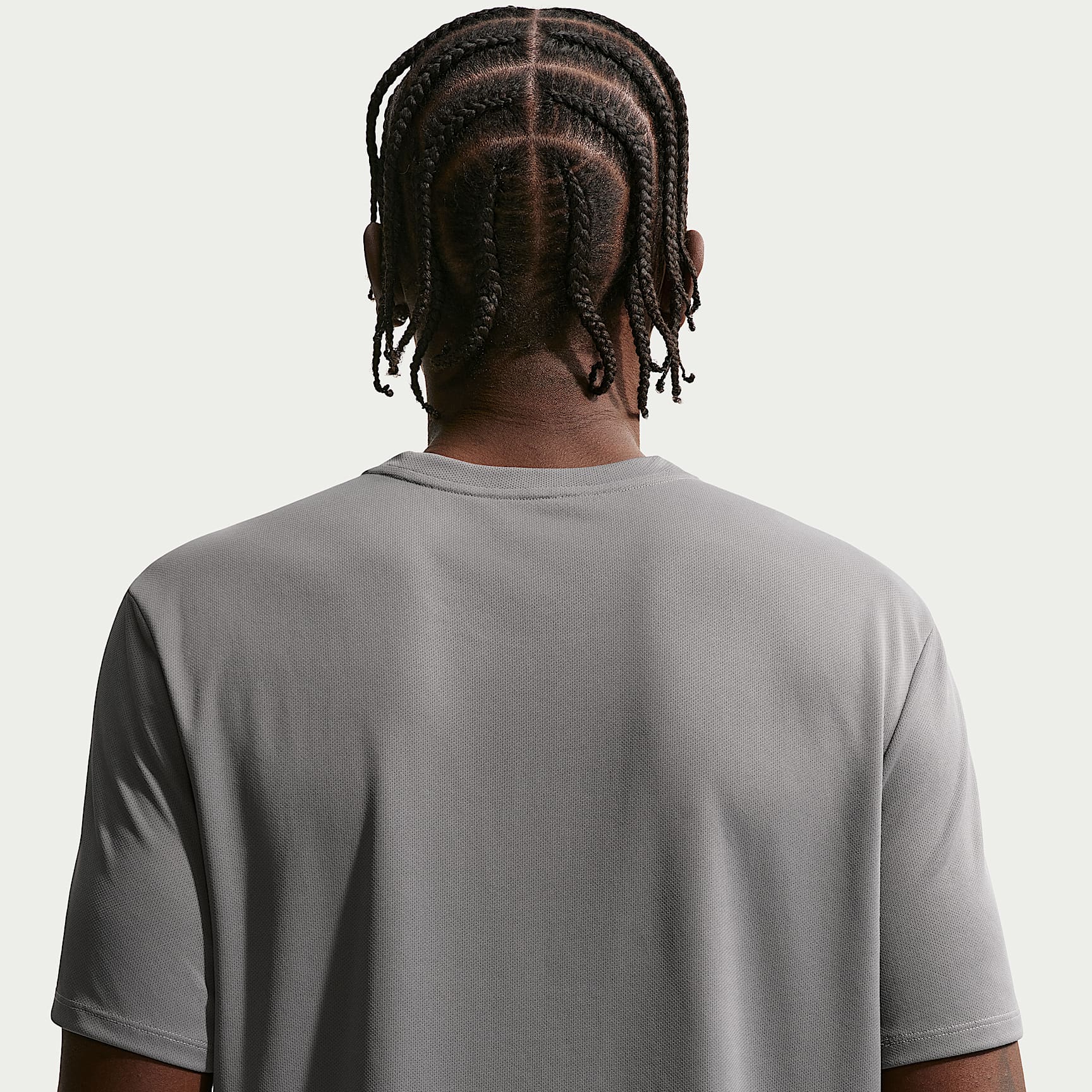 Nike Miler Men's Dri-FIT Short-Sleeve Running Top – Smoke Grey/Iron Grey