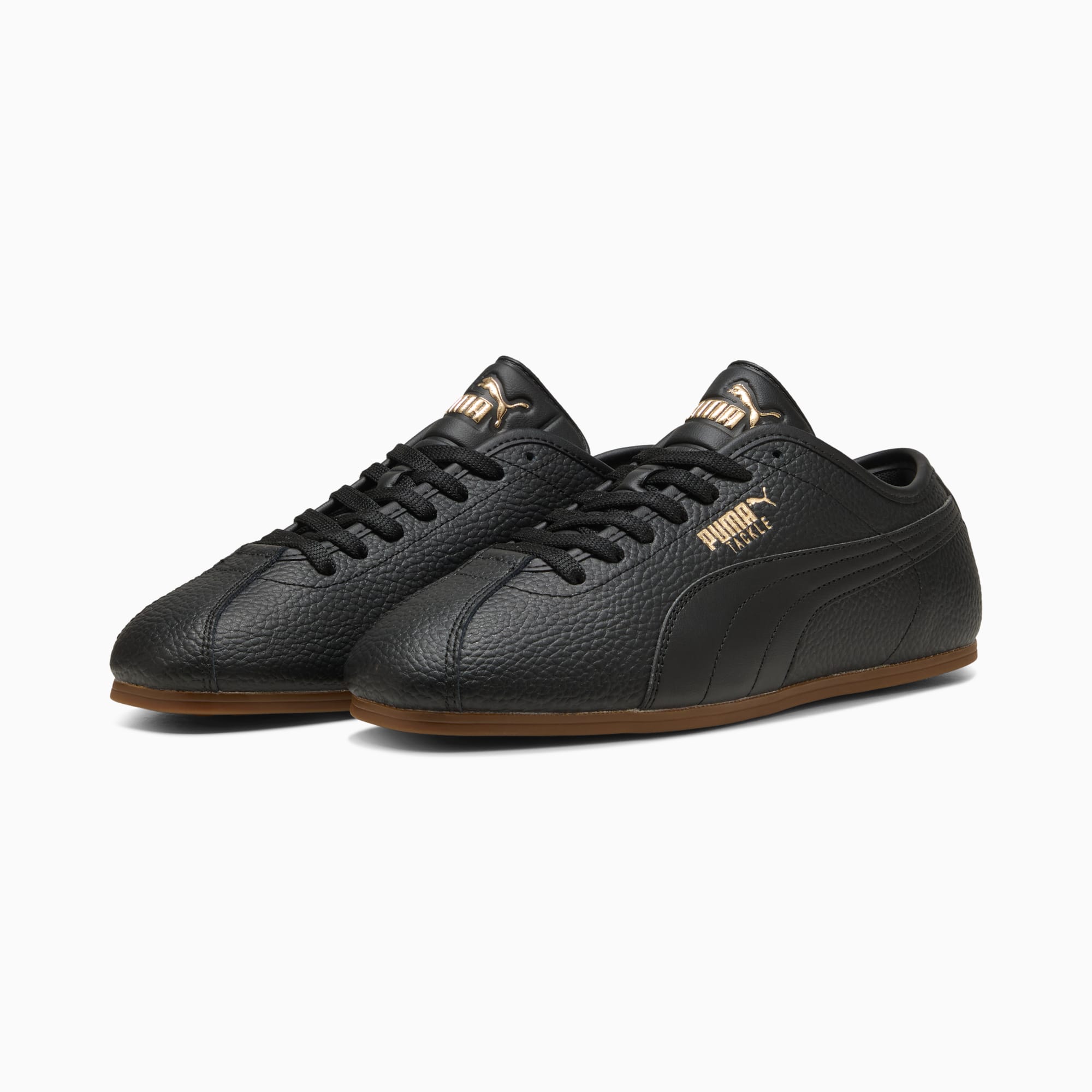 PUMA Tackle L Sneakers Unisex – PUMA Black-PUMA Gold-Gum
