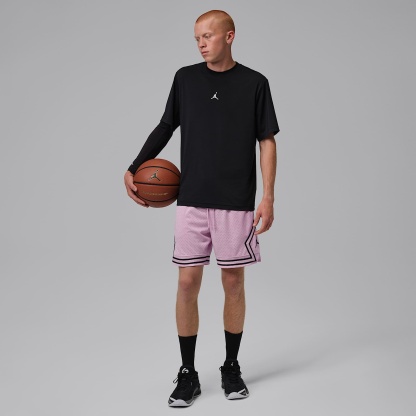Jordan Sport Men's Dri-FIT 18cm (approx.) Mesh Diamond Shorts – Iced Carmine/Black/Black
