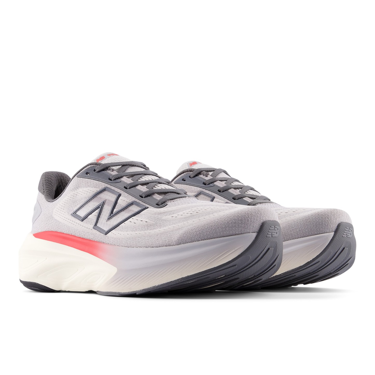 Fresh Foam X More v6 – GREY MATTER with TRUE RED and Castlerock