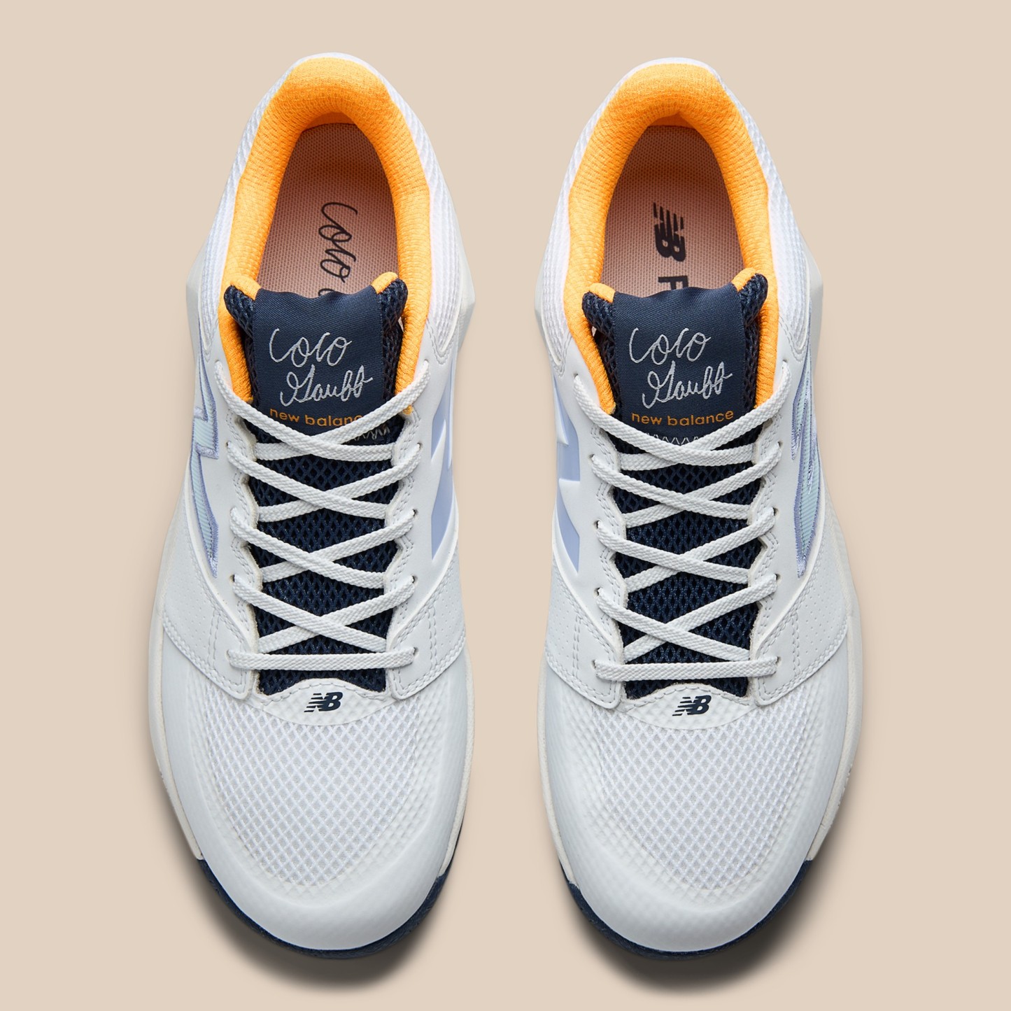 Coco Delray – WHITE with NB NAVY