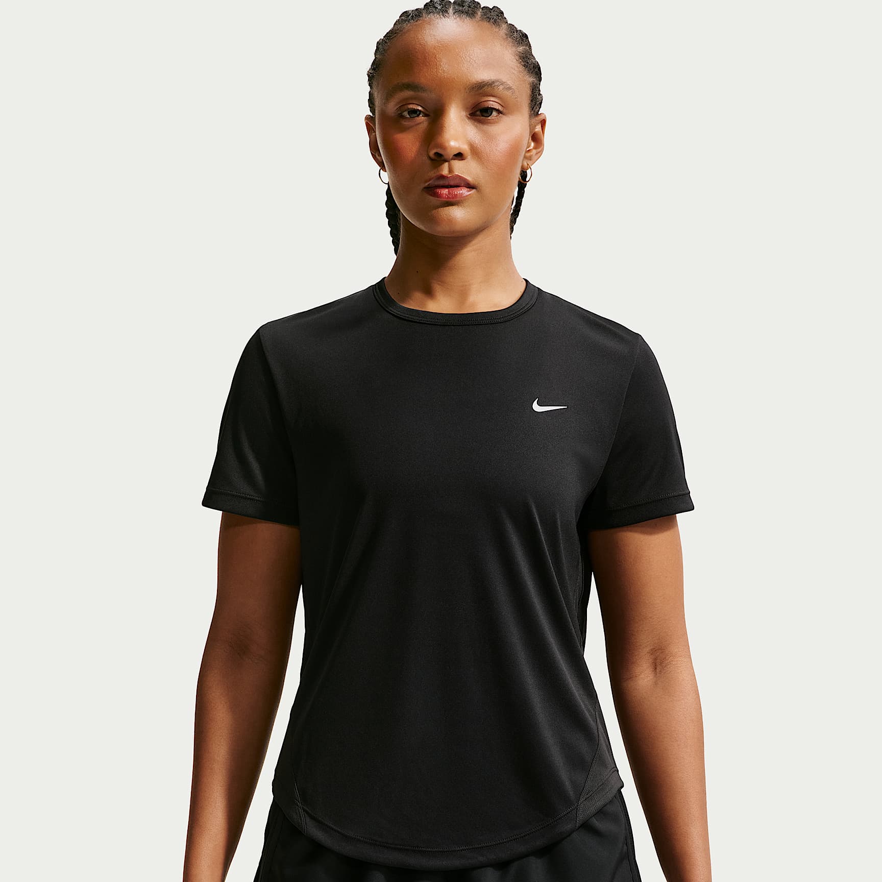 Nike Tempo Women's Dri-FIT Short-Sleeve Running Top – Black