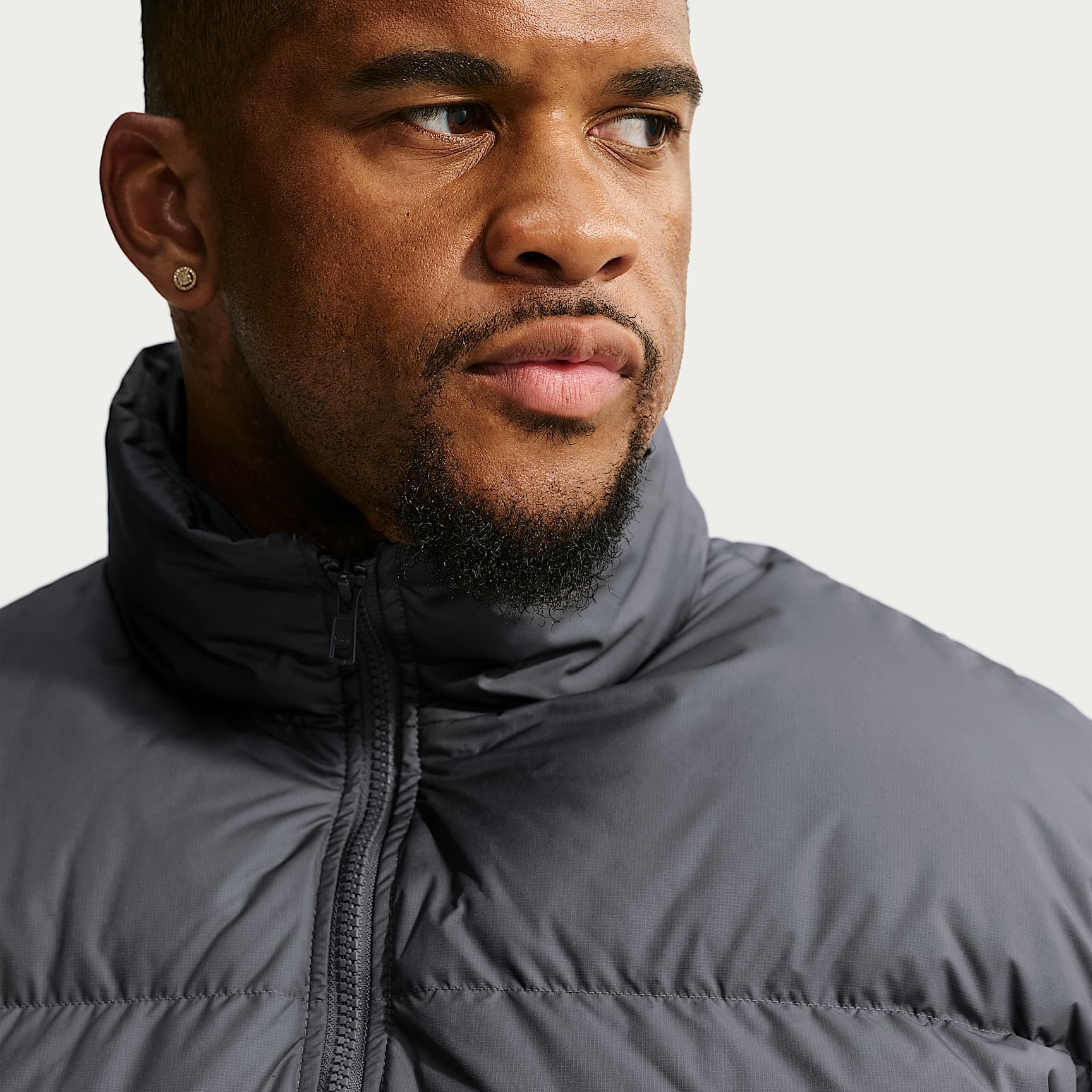 Nike Sportswear Club Men's Therma-FIT Down Puffer Jacket – Iron Grey/White