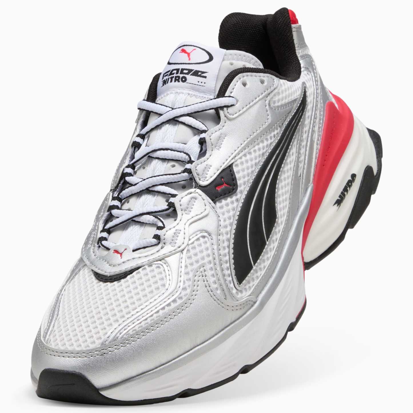 PUMA Fade Sneakers Unisex – PUMA Silver-PUMA White-For All Time Red
