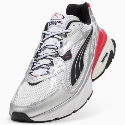 PUMA Fade Sneakers Unisex – PUMA Silver-PUMA White-For All Time Red