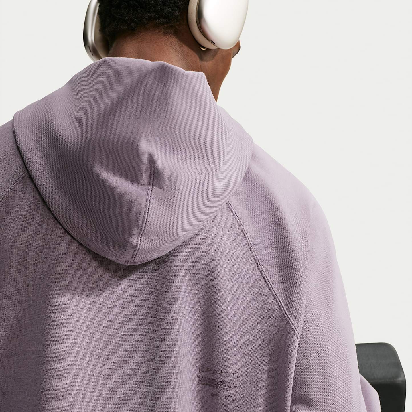 Nike N.A.C. Men's Dri-FIT Oversized Fleece Training Hoodie – Purple Smoke/Purple Smoke