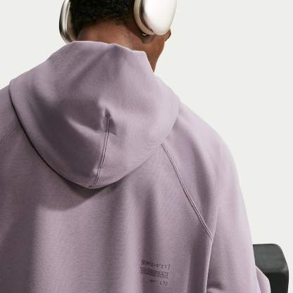 Nike N.A.C. Men's Dri-FIT Oversized Fleece Training Hoodie – Purple Smoke/Purple Smoke