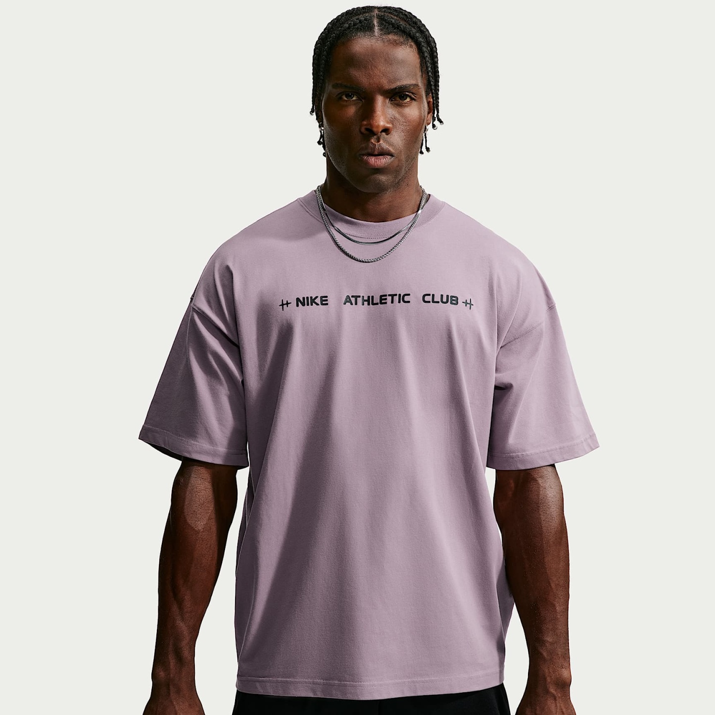 Nike N.A.C. Men's Oversized T-Shirt – Purple Smoke/Black