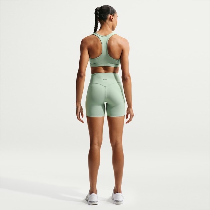 Nike Universa Women's High-Waisted 12.5cm (approx.) Biker Shorts with No Front Seam – Steam/Dutch Green/Dutch Green