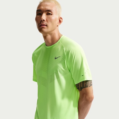 Nike Stride Men's Dri-FIT ADV Short-Sleeve Running Top – Lime Blast